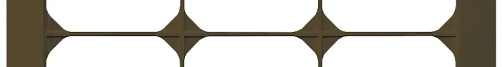 Cadre de recouvrement ENC kallysto.trend 4×3 brun 274×214mm 