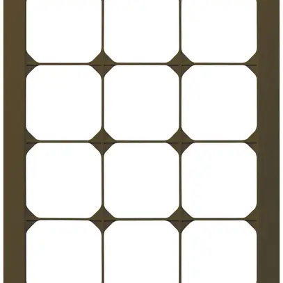Cadre de recouvrement ENC kallysto.trend 4×3 brun 274×214mm 