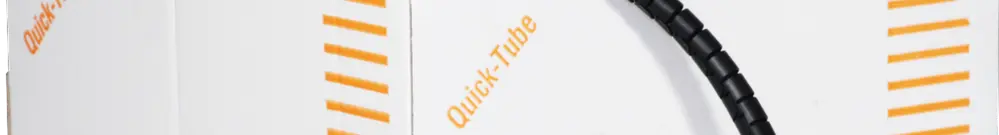 Gaine spirale Quick-Tube 15mm noir, 25m en boîte avec 1 outil 