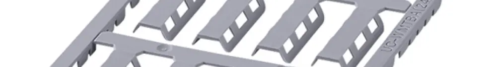 Repères pour câble PX UC-WMTBA (24X5)/PP SR 24×5mm 12 pièces argent 