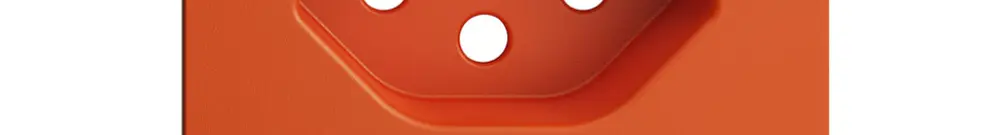 Placca frontale EDIZIOdue T13 arancione 60×60mm con lente 