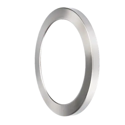 Bague décorative magnétique Ø217mm nickel brossé 