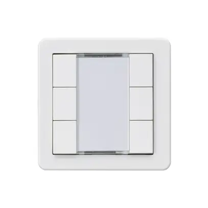 Pulsante Hager basico A KNX sestuplo bianco 