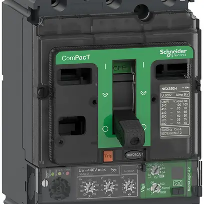 Disgiuntore di potenza ComPacT NSX100F con MicroLogic4.2 3P3d 100A 36kA 