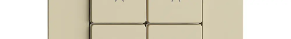 Kit copertura per interruttore tapparelle 2c/4t Edue Wiser vanille 