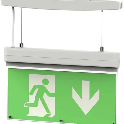 Lampada di emergenza LED DOTLUX EXITmulti IP20 2W 3h fc/fa at apparen./incassato 