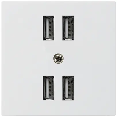 Prise 4×USB kallysto A 2400mA blanc 