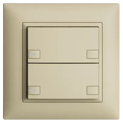 Poussoir KNX RGB ENC EDUE FMI, 250mW, a.LED RGB, 2×poussoir, C.2×T., van 