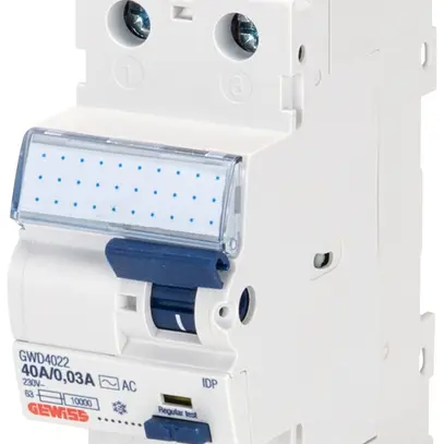 Interrupteur différentiel Gewiss 90 RCD 2P 230V 40A 0.3A A 2UM 