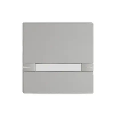 Pulsante 1/1 EDIZIO.liv KNX e UNI c.SNAPFIX® c.LED&targhetta 2×com.semplice grc 
