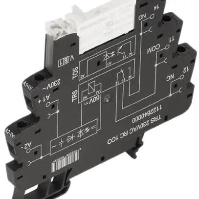 Accoppiatori relè TERMSERIES TRS 230VAC LED verde circuito RC 1C 250VAC 6A vite 