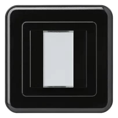 Poussoir ENC Hager basico C KNX double noir 