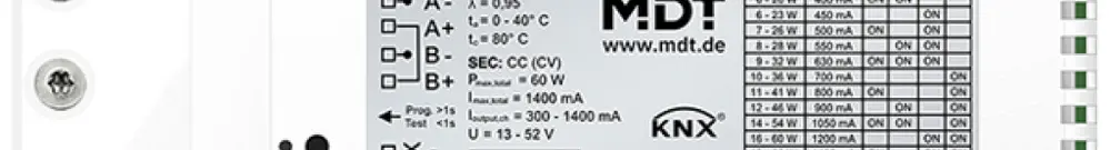 LED-Betriebsgerät KNX MDT AKD-0260CC.02 2-Kan 60W 220…240V 