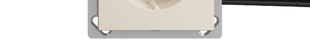 Presa INS EDIZIOdue T15 crema, per cavo piatto Technofil 