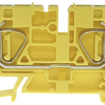 Durchgangs-Reihenklemme Woertz 0.5…6mm² 50A 600V Federzugansch.2×1 TH35 gn/gb 
