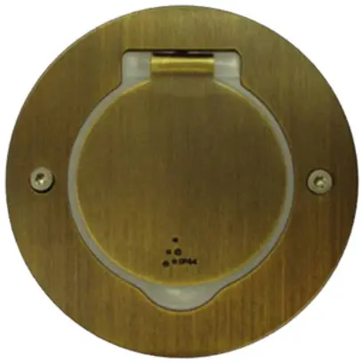 Prise de sol Arnould ART, rond, 1×T13, zamak, bronze 