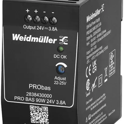 Alimentazione a commutazione Weidmüller Connect Power PRO BAS 90W 24V 3.8A 