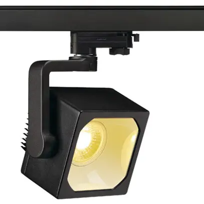 LED-Strahler EURO CUBE, 28.5W 2100lm 3000K 60° mit 3-Phasen-Adapter IP20 schwarz 