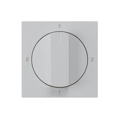 Kit frontale per interruttore rotativo S3 60×60mm kallysto 2-1-2-1 grigio chiaro 