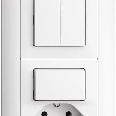 UP-Kombination EDIZIOdue 1/1P+3/T13 weiss 