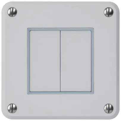 Interrupteur ENC robusto IP55 schema 3/contact à poussoir gris pour combinaison 