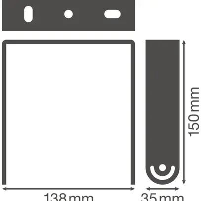 Montagehalterung für Leuchten LDV HIGH BAY BRACKETS GEN 4 schwarz 
