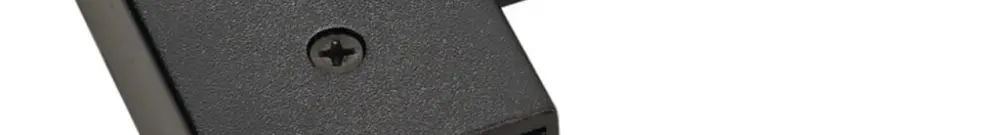 Raccord angulaire SLV pour rail conducteur AP 1-phase, terre extérieur noir 