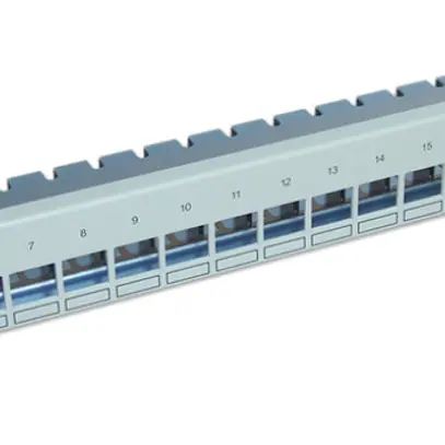 Panneau de distribution 19" BKS NewLine p.24 intérieurs 4P 1UH terre LC gris 