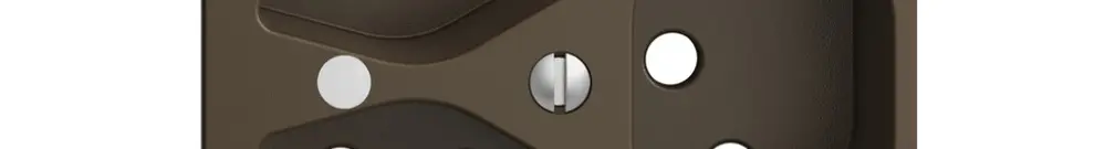 Kit frontal EDIZIOdue coffee 60×60mm 3×T13, lentille, 