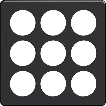 En-tête ENC STANDARDdue 3×3, noir 