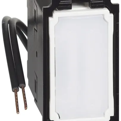 Interrupteur Legrand Living Now permutateur lum.bleu 10A 250V 22.5×45mm blanc 