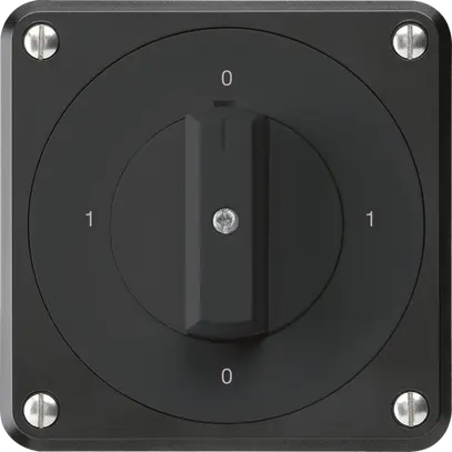 Interruttore rotativo INC robusto IP55 S0/1P nero per combinazione 