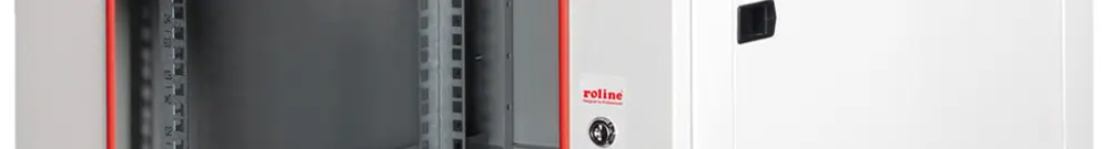 Coffret mural 19" ROLINE Basic Plus 600×379×600mm 6UH 1×porte acier gris 