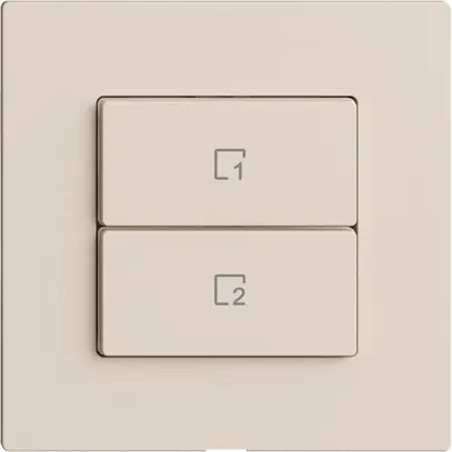 Pulsante scena 2 scene verticale/2T WLAN Edue Wiser crema 