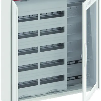 AP-Kleinverteiler ABB CA 35VMW, 3-Feld 5-reihig 120TE + Media, WiFi-Tür belüftet 