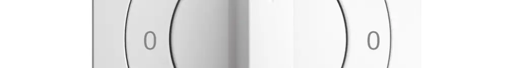 Interrupteur rotatif ENC EDIZIOdue 0/2P blanc, a. manette 