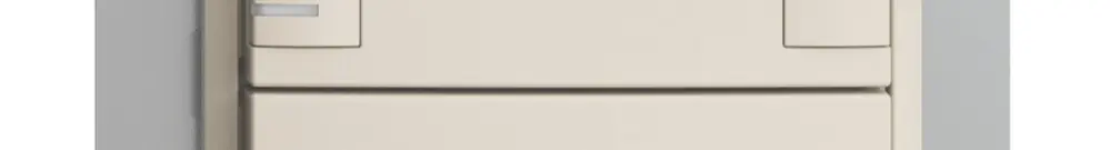 UP-KNX-Taster RGB EDUE, 250mW, m.RGB-LED, 2×Taste, 2×Tastenbelegung, crema 