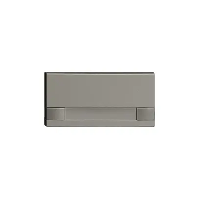 Tasto 1/2 KNX/elettronico senza LED+cart. EDIZIOdue comando 2×1 grigio scuro 
