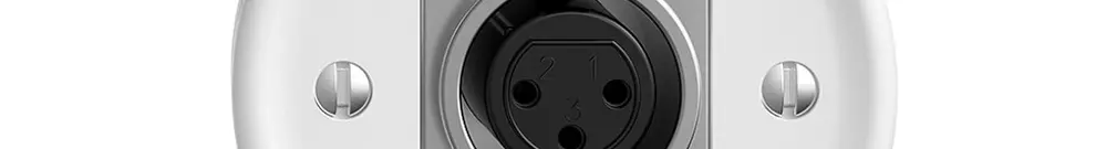 Anschlussdose für XLR-Dose STANDARDdue weiss 
