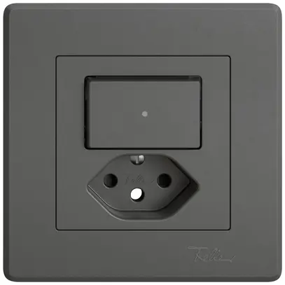 Kit di montaggio INC EDIZIO.liv SNAPFIX® combi.T13 1 tast.lent.front.shutter grs 