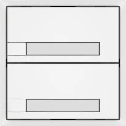 Pulsante universale EDIZIO.liv UNI SNAPFIX® s.LED 2× com.1T targ.bi 