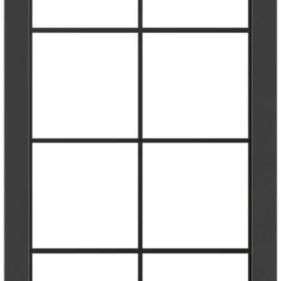 Abdeckrahmen SIDUS 4×2 schwarz 