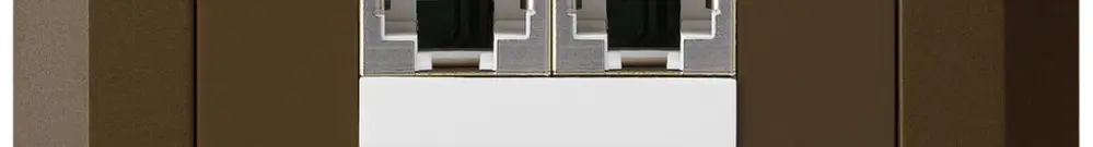 Scatola INC kallysto.line 2×RJ45s separato marrone 