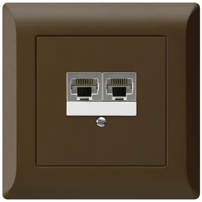 Scatola INC kallysto.line 2×RJ45s separato marrone 