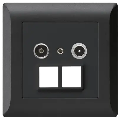 Prise multimédia ENC kallysto.line R/TV 4dB 2GHz noir 