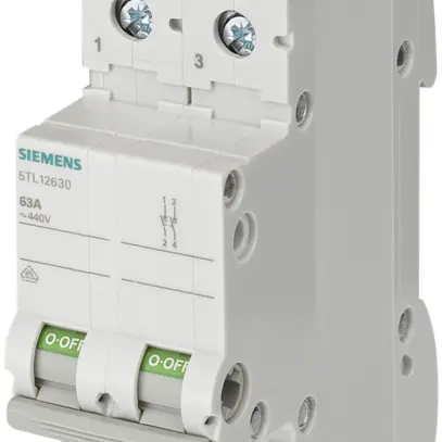 Interruttore AMD Siemens SENTRON 5TL1, 32A/440V 2L 2Ch, 2UM 