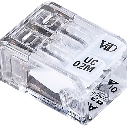 Morsetto connessione Steffen mini 2 punti serraggio 0.2…2.5mm² leve tr 100 pezzi 