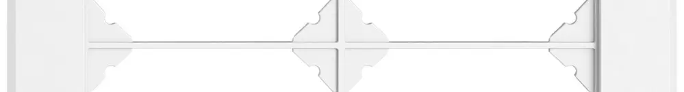 Telaio di copertura INC EDIZIO.liv SNAPFIX® 2×2 156×156mm bi 