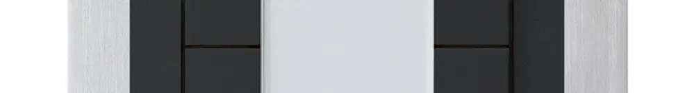 UP-Taster kallysto B KNX 4× RGB LED s/e-link schwarz 