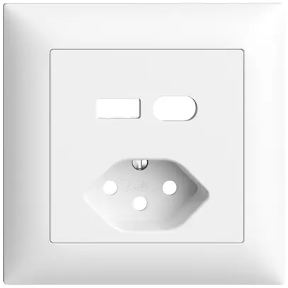 Kit de montage ENC Feller EDIZIOdue pour prise USB type A+C + type 13 blanc 